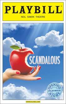 Scandalous Limited Edition Official Opening Night Playbill 